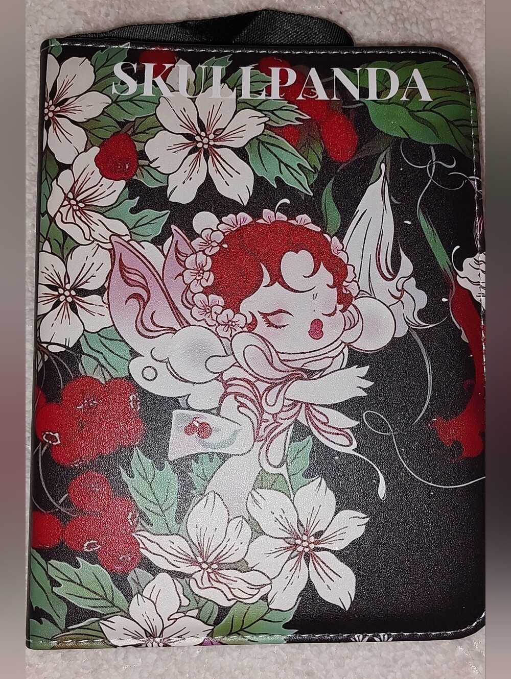 New! Skullpanda Collectors Cards Zipper Binder With Clear Card Protection Sleeve